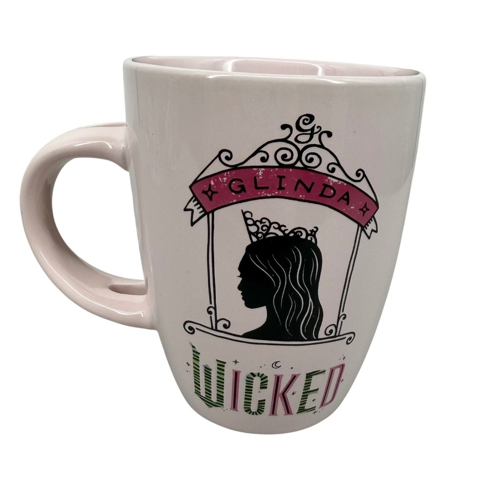 CultureFly Wicked Mug Spoon Coaster Bundle Pink Green New Glinda Elphaba